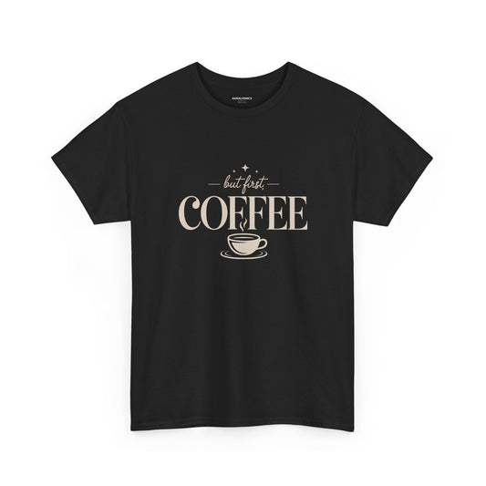 Coffee Lover T‑Shirt — "But First Coffee" Retro Cup Tee Printify
