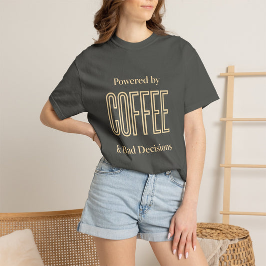 Coffee & Bad Decisions T-Shirt Printify