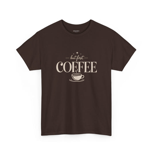 Coffee Lover T‑Shirt — "But First Coffee" Retro Cup Tee Printify